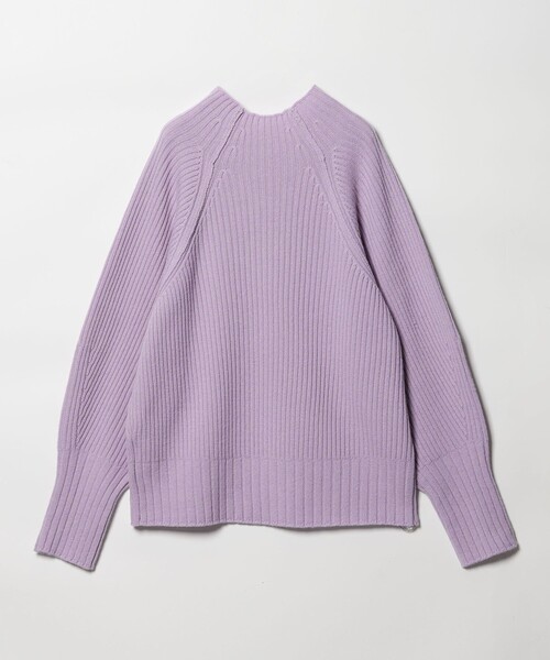 EMMEL REFINES(エメルリファインズ)の「<EMMEL REFINES>EM リブ ボトルネック ニットプルオーバー(ニット/セーター・レディース・オフホワイト/レッド/ライラック・FREE)」の18枚目の写真