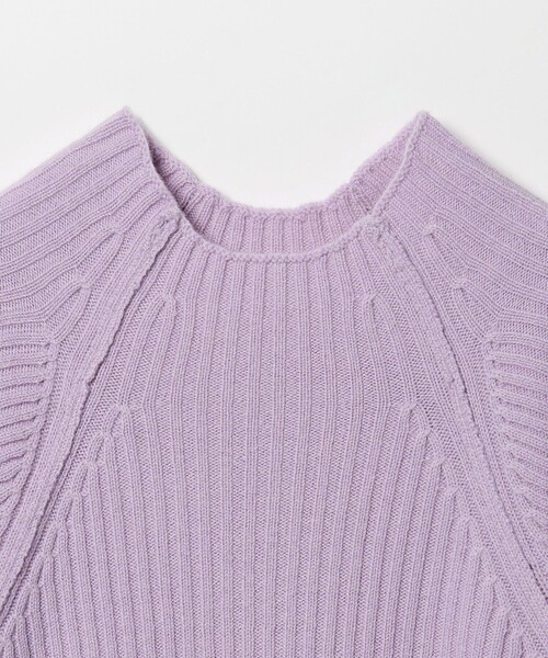 EMMEL REFINES(エメルリファインズ)の「<EMMEL REFINES>EM リブ ボトルネック ニットプルオーバー(ニット/セーター・レディース・オフホワイト/レッド/ライラック・FREE)」の19枚目の写真