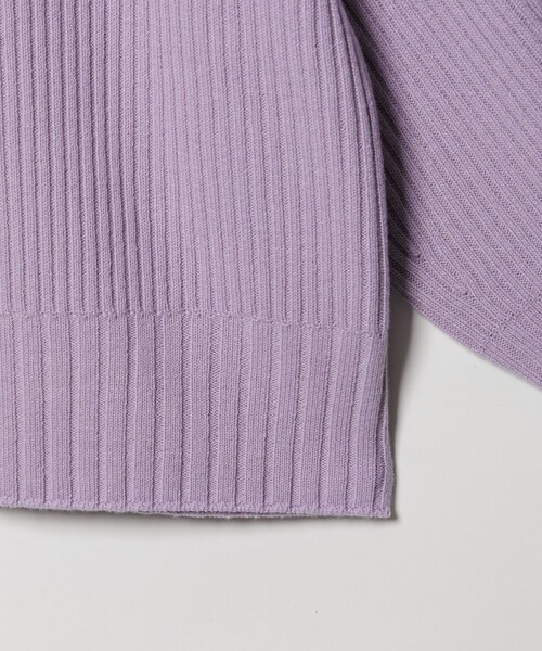 EMMEL REFINES(エメルリファインズ)の「<EMMEL REFINES>EM リブ ボトルネック ニットプルオーバー(ニット/セーター・レディース・オフホワイト/レッド/ライラック・FREE)」の21枚目の写真