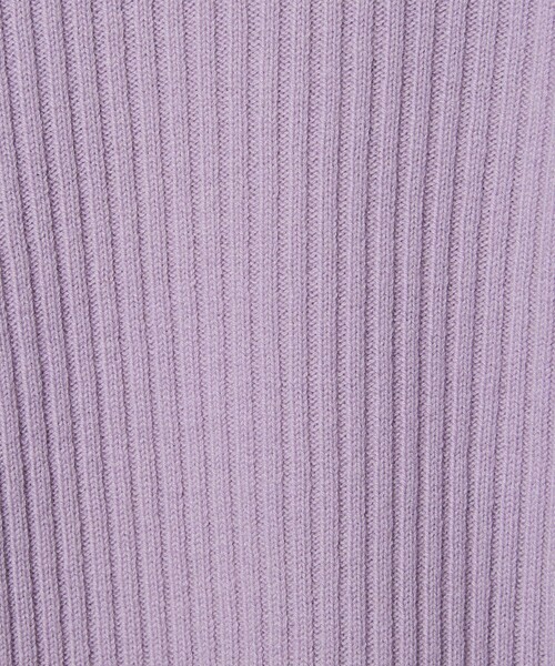 EMMEL REFINES(エメルリファインズ)の「<EMMEL REFINES>EM リブ ボトルネック ニットプルオーバー(ニット/セーター・レディース・オフホワイト/レッド/ライラック・FREE)」の10枚目の写真