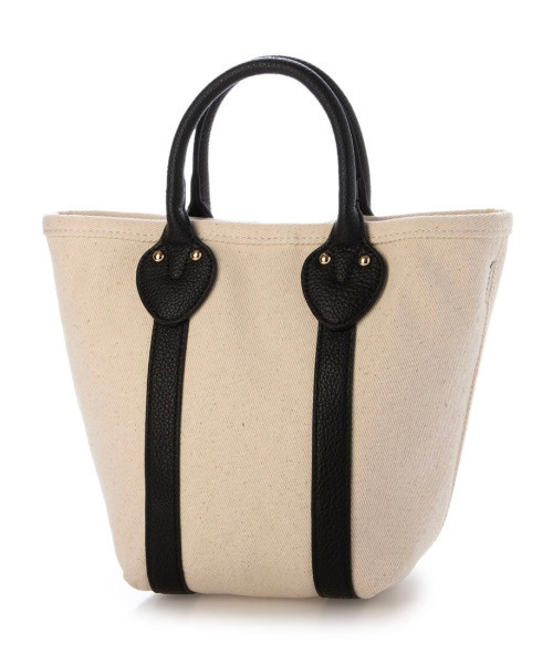 cache cache(カシュ カシュ)の「カシュカシュ cachecache / 2ショルダー付きキャンバストートバッグ(トートバッグ・レディース・ブラック/グレー/ベージュ・FREE)」の1枚目の写真