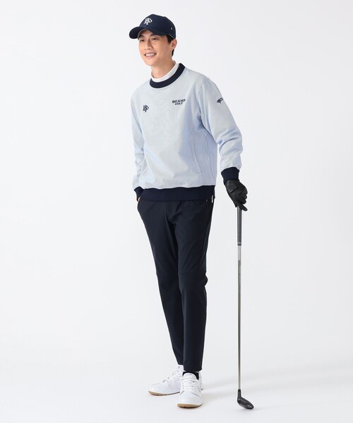 MEN〉PURPLE LABEL / スフィダンテ 刺繍ロゴサッカーストライプ ピステ