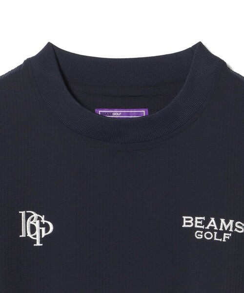 BEAMS GOLF(ビームスゴルフ)の「〈MEN〉PURPLE LABEL / スフィダンテ 刺繍ロゴサッカーストライプ ピステ【撥水】(ブルゾン・メンズ・ネイビー/サックスブルー・SMALL/MEDIUM/LARGE/X-LARGE)」の15枚目の写真
