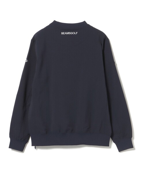 BEAMS GOLF(ビームスゴルフ)の「〈MEN〉PURPLE LABEL / スフィダンテ 刺繍ロゴサッカーストライプ ピステ【撥水】(ブルゾン・メンズ・ネイビー/サックスブルー・SMALL/MEDIUM/LARGE/X-LARGE)」の16枚目の写真