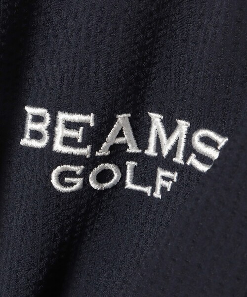 BEAMS GOLF(ビームスゴルフ)の「〈MEN〉PURPLE LABEL / スフィダンテ 刺繍ロゴサッカーストライプ ピステ【撥水】(ブルゾン・メンズ・ネイビー/サックスブルー・SMALL/MEDIUM/LARGE/X-LARGE)」の17枚目の写真
