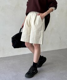 冷感タックショートパンツ