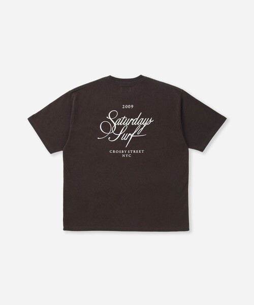 Saturdays NYC(サタデーズ ニューヨークシティ )の「Cursive Saturdays Surf Relaxed SS Tee(Tシャツ/カットソー・メンズ・ミント/ホワイト/ブラウン・S/XL/L/M)」の12枚目の写真