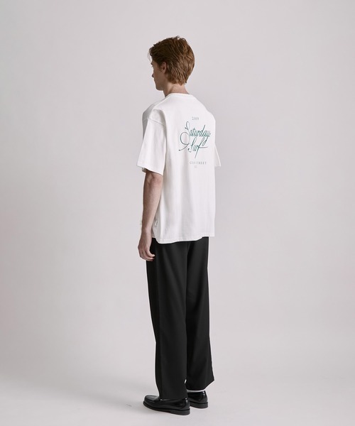 Saturdays NYC(サタデーズ ニューヨークシティ )の「Cursive Saturdays Surf Relaxed SS Tee(Tシャツ/カットソー・メンズ・ミント/ホワイト/ブラウン・S/XL/L/M)」の21枚目の写真