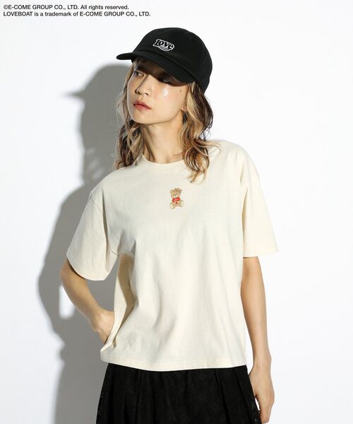 LOVE BOAT(ラブ・ボート)の「■LOVEBOAT ベアーptTEE(Tシャツ/カットソー・レディース・アイボリー・FREE)」の5枚目の写真