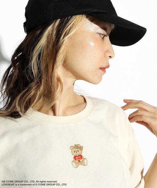 LOVE BOAT(ラブ・ボート)の「■LOVEBOAT ベアーptTEE(Tシャツ/カットソー・レディース・アイボリー・FREE)」の6枚目の写真