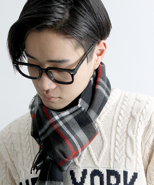 WEGO（ウィゴー）の「WEGO/ベーシックマフラー（マフラー・メンズ・レッド系その他/ホワイト系その他/その他5/ブラック系その他/その他4/ワイン/ブルー系その他/その他1/その他2/ネイビー/グリーン系その他/その他3・FREE）」の12枚目の写真