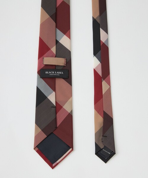 BLACK LABEL CRESTBRIDGE（ブラックレーベル・クレストブリッジ）の「【一部店舗限定】ウォッシャブルクレストブリッジチェックタイ（ネクタイ・メンズ・レッド系その他2・FREE）」の2枚目の写真