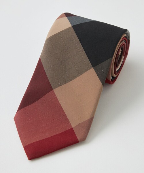 BLACK LABEL CRESTBRIDGE（ブラックレーベル・クレストブリッジ）の「【一部店舗限定】ウォッシャブルクレストブリッジチェックタイ（ネクタイ・メンズ・レッド系その他2・FREE）」の3枚目の写真