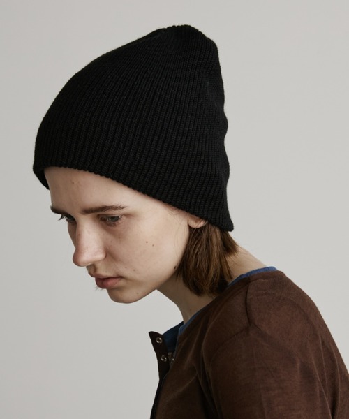 Auntie Rosa Holiday(アンティローザホリデー)の「リブニットワッチ(ニットキャップ/ビーニー・レディース・ブラック/グレー・FREE)」の5枚目の写真