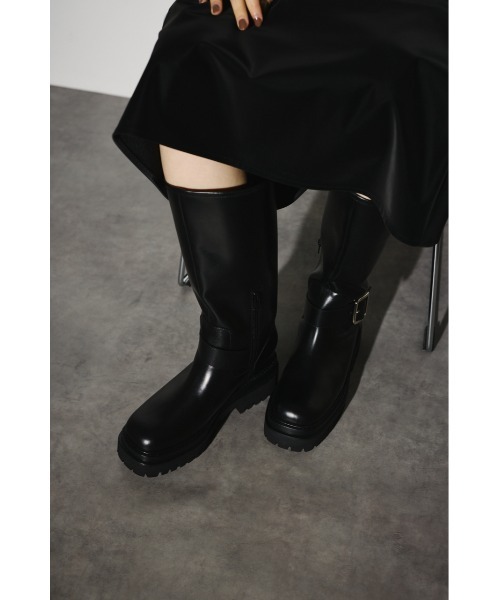 RIM.ARK(リムアーク)の「Engineer boots エンジニアブーツ(ブーツ・レディース・ブラック・36/37/38/39)」の3枚目の写真