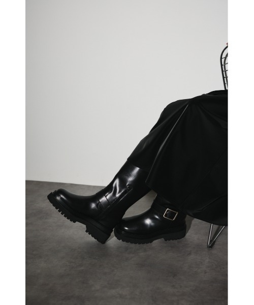 RIM.ARK(リムアーク)の「Engineer boots エンジニアブーツ(ブーツ・レディース・ブラック・36/37/38/39)」の5枚目の写真