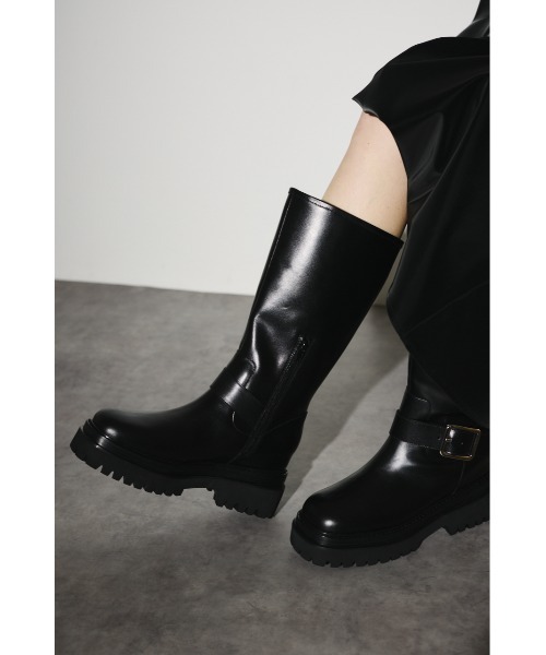 RIM.ARK(リムアーク)の「Engineer boots エンジニアブーツ(ブーツ・レディース・ブラック・36/37/38/39)」の2枚目の写真