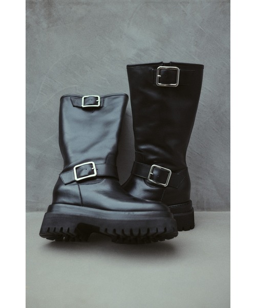 RIM.ARK(リムアーク)の「Engineer boots エンジニアブーツ(ブーツ・レディース・ブラック・36/37/38/39)」の17枚目の写真