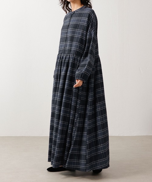 1回着用⭐️2019AW IENA maison チェックネルシャツワンピース 新品  