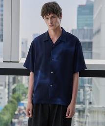 UNITED TOKYO ネイビー　ブラウス UNITED TOKYO ブラウス シャツ ショルダーカットシアーシャツ