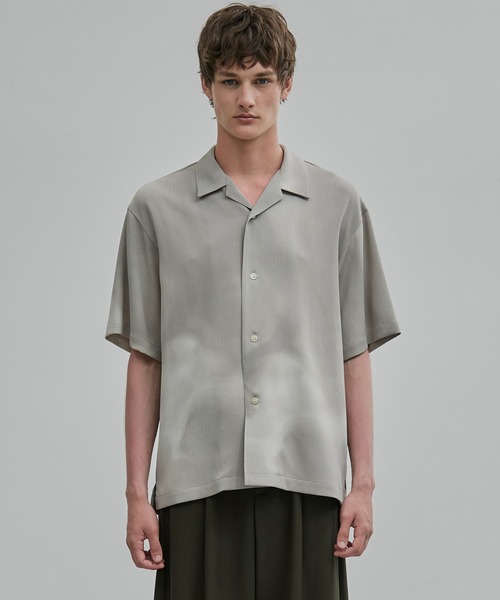 セール】COLD DRY GRADATION PLEATS オープンカラーシャツ（シャツ