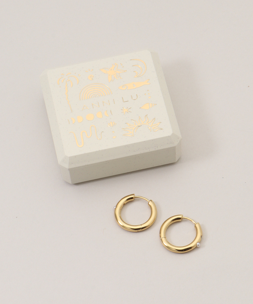 ANNI LU（アニールー）の「ANNI LU BRIGITTE HOOPS：ピアス（ピアス（両耳用）・レディース・ゴールド・FREE）」の7枚目の写真