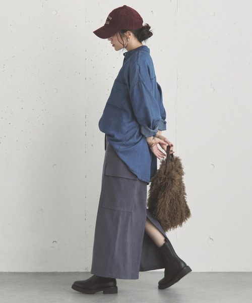 Doux archives（ドゥアルシーヴ）の「本革サイドゴアショートブーツ（ブーツ・レディース・ブラック・24.5/23.5）」の6枚目の写真