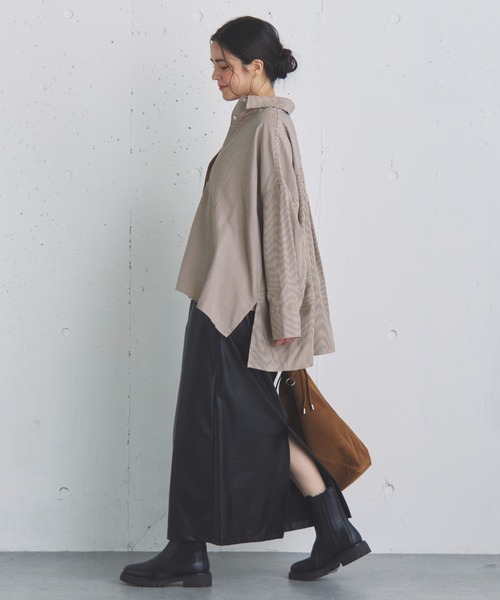 Doux archives（ドゥアルシーヴ）の「本革サイドゴアショートブーツ（ブーツ・レディース・ブラック・24.5/23.5）」の11枚目の写真