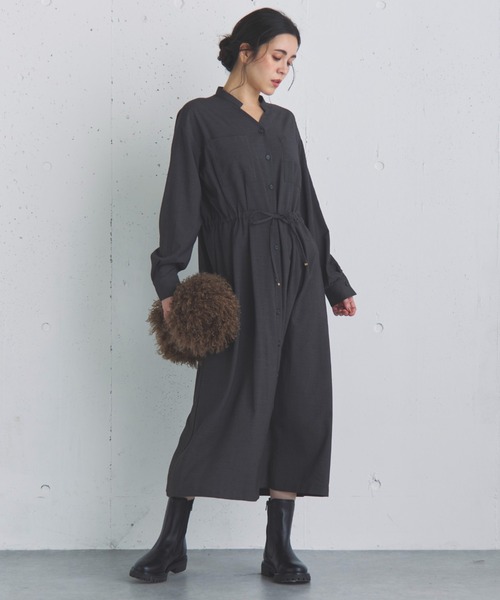 Doux archives（ドゥアルシーヴ）の「本革サイドゴアショートブーツ（ブーツ・レディース・ブラック・24.5/23.5）」の20枚目の写真