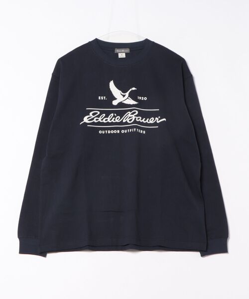 Eddie Bauer(エディーバウアー)の「クラシックロゴ プリント 長袖 Tシャツ(Tシャツ/カットソー・メンズ・ホワイト/ダークネイビー/ブラック/バーガンディー・S/XL/L/M/XXL)」の20枚目の写真
