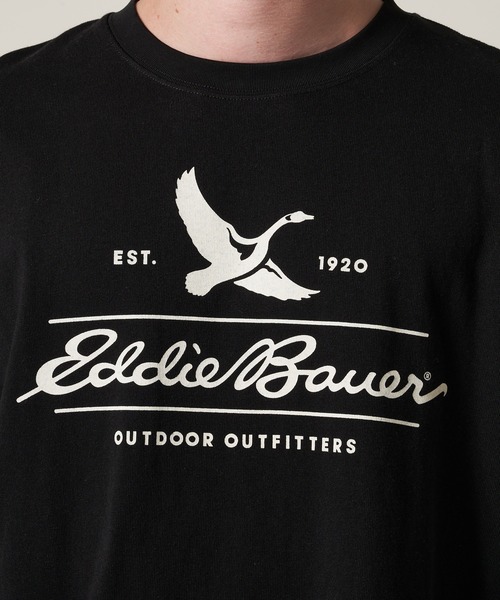 Eddie Bauer(エディーバウアー)の「クラシックロゴ プリント 長袖 Tシャツ(Tシャツ/カットソー・メンズ・ホワイト/ダークネイビー/ブラック/バーガンディー・S/XL/L/M/XXL)」の18枚目の写真