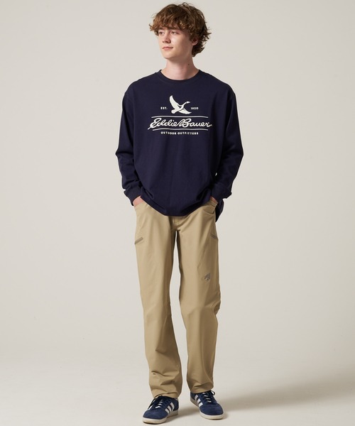 Eddie Bauer(エディーバウアー)の「クラシックロゴ プリント 長袖 Tシャツ(Tシャツ/カットソー・メンズ・ホワイト/ダークネイビー/ブラック/バーガンディー・S/XL/L/M/XXL)」の11枚目の写真