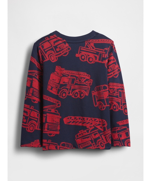 GAP（ギャップ）の「ブラナン フェイバリット ポケットTシャツ (幼児・ベビー)（Tシャツ/カットソー・キッズ・ネイビー/オフホワイト・80ｃｍ/90cm/95cm/100cm/105cm/110cm）」の4枚目の写真