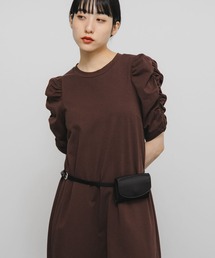 KBF | シャーリングスリーブカットワンピース(ワンピース)