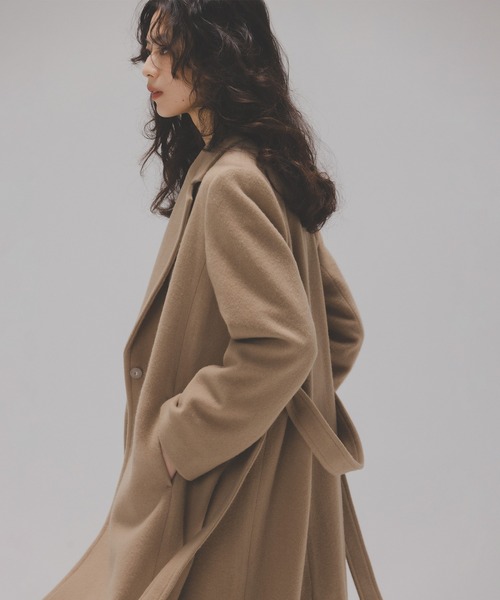 ◇テーラーベルテッドロングコート（チェスターコート