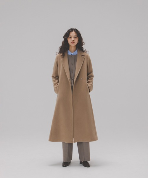 セール】◇テーラーベルテッドロングコート（チェスターコート
