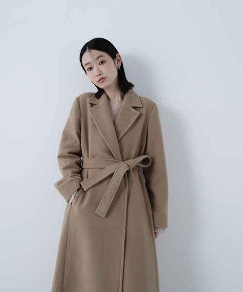 【美品】Zelal 元町ゼラール アンゴラ チェスターコート ベルテッド ロング アンゴラ100％のダブルチェスターコート | ZERBINO BLOG