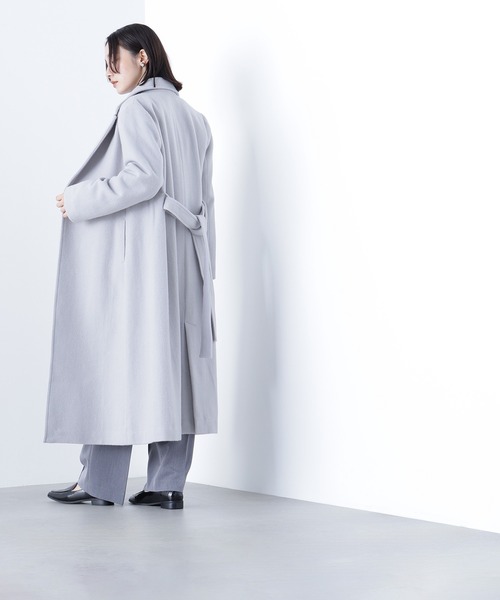 NATURAL BEAUTY BASIC（ナチュラルビューティーベーシック）の「◇テーラーベルテッドロングコート（チェスターコート・レディース・チャコールグレー/グレー/キャメル・SMALL/MEDIUM/P/S）」の15枚目の写真