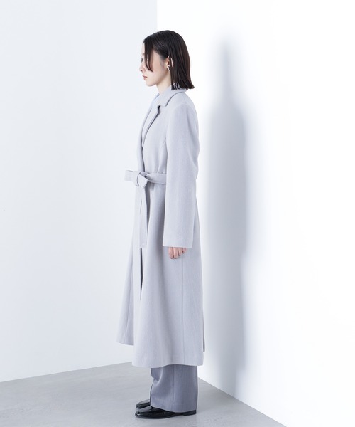 NATURAL BEAUTY BASIC（ナチュラルビューティーベーシック）の「◇テーラーベルテッドロングコート（チェスターコート・レディース・チャコールグレー/グレー/キャメル・SMALL/MEDIUM/P/S）」の17枚目の写真