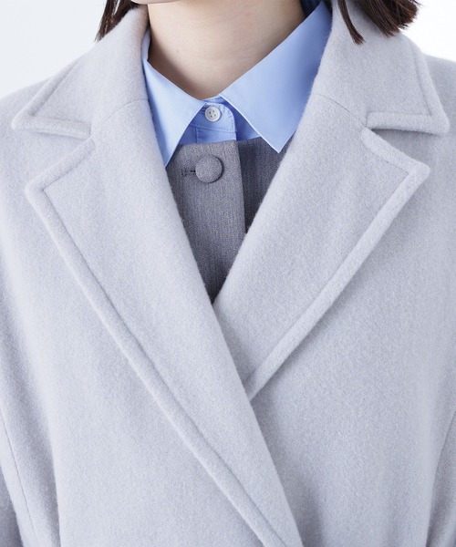 NATURAL BEAUTY BASIC（ナチュラルビューティーベーシック）の「◇テーラーベルテッドロングコート（チェスターコート・レディース・チャコールグレー/グレー/キャメル・SMALL/MEDIUM/P/S）」の19枚目の写真