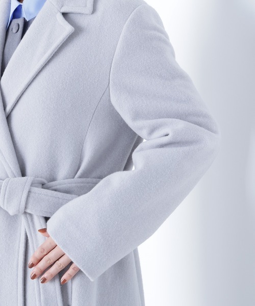 NATURAL BEAUTY BASIC（ナチュラルビューティーベーシック）の「◇テーラーベルテッドロングコート（チェスターコート・レディース・チャコールグレー/グレー/キャメル・SMALL/MEDIUM/P/S）」の20枚目の写真