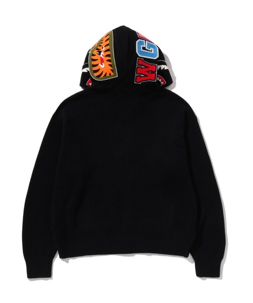 A BATHING APE（アベイシングエイプ）の「SHARK FULL ZIP KNIT HOODIE（ニット/セーター・メンズ・レッド/ブラック・X-LARGE/MEDIUM/SMALL/LARGE）」の5枚目の写真
