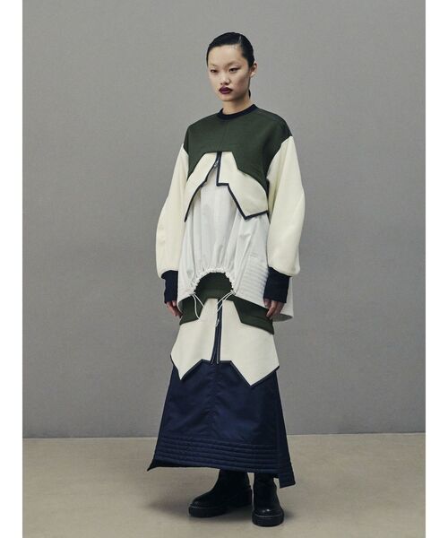 FLEECE DOCKING LAYERED TOP【セットアップ着用可能】 / フリース