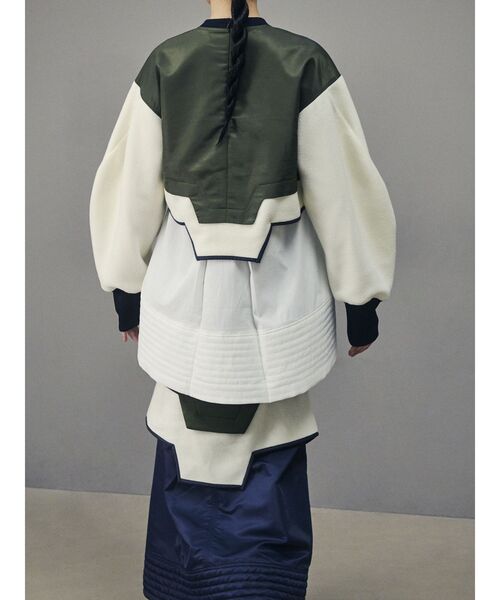 un3d. 新品　FLEECE DOCKING LAYERED TOP FLEECE DOCKING LAYERED TOP【セットアップ着用可能