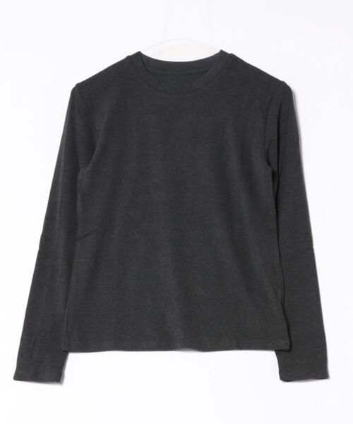 Lace Ladies（レースレディース）の「クルーネック  長袖 ベーシック プルオーバー カットソー（Tシャツ/カットソー・レディース・ブラック/ネイビー/ダークグレー/ピンク/ライトグレー/ホワイト・FREE）」の11枚目の写真