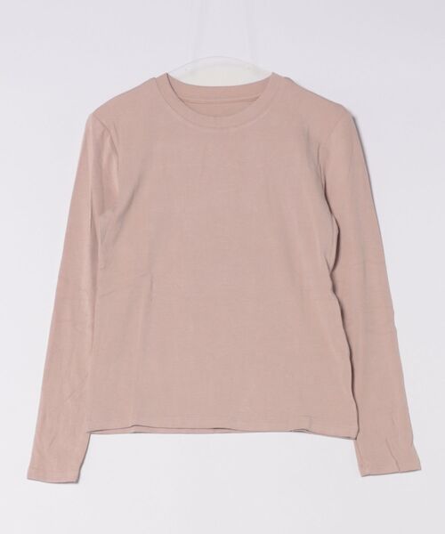 Lace Ladies（レースレディース）の「クルーネック  長袖 ベーシック プルオーバー カットソー（Tシャツ/カットソー・レディース・ブラック/ネイビー/ダークグレー/ピンク/ライトグレー/ホワイト・FREE）」の13枚目の写真