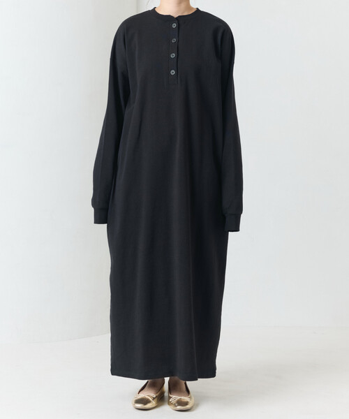 限定展開 USAコットン ヘンリーネック ロングスリーブ