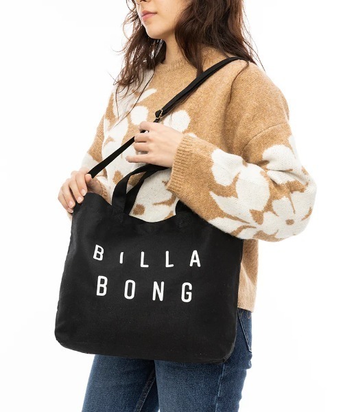 BILLABONG(ビラボン)の「【BILLABONG/ビラボン】24AW SHOULDER TOTE BAG/2WAYコットンキャンバスショルダー・トート(トートバッグ・レディース・ブラック・FREE)」の1枚目の写真