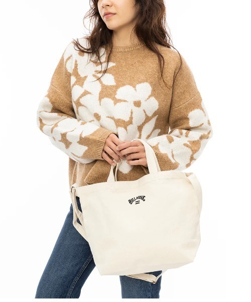 BILLABONG(ビラボン)の「【BILLABONG/ビラボン】24AW SHOULDER TOTE BAG/2WAYコットンキャンバスショルダー・トート(トートバッグ・レディース・ブラック・FREE)」の4枚目の写真