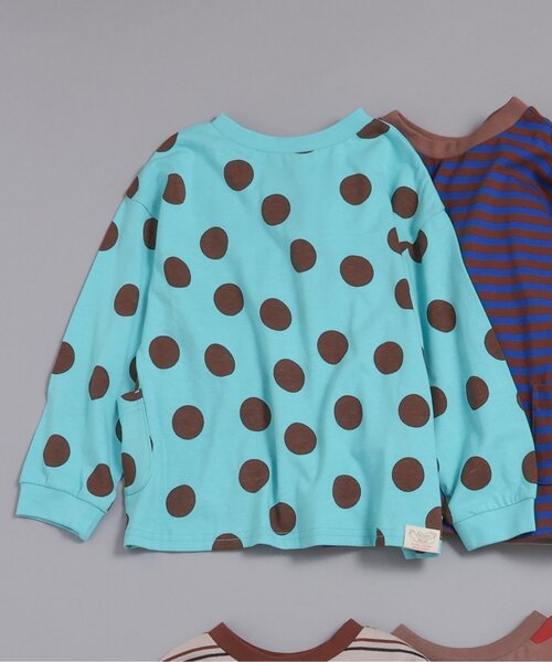 セール】【前後着用OK】どっちも正解 DAISUKI 総柄ロンT_ジュニア対応